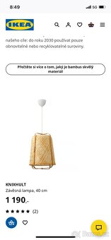 Závěsná lampa Ikea - 2