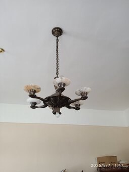 2 mosazné lustry-prodej - 2