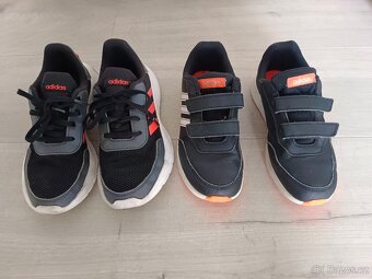 2x dětské Adidas boty - 34 vel. - 2