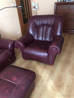 Sedací souprava z pravé kůže - 2