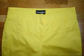 Žluté dámské capri kalhoty vel.40 - 2