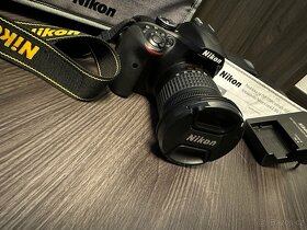 Zrcadlovka Nikon D3400 s přísluš. Cena uvedena za komplet - 2