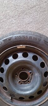 Letní pneumatiky 215/55 R16 V na plech. ráfcích - 2
