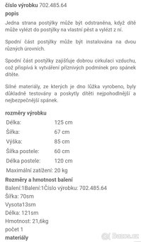 Prodám dětskou postýlku - 2