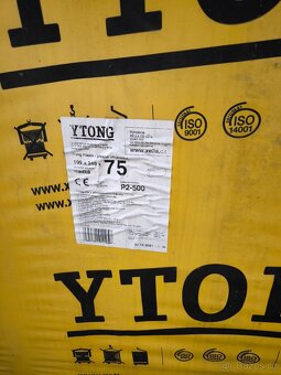 Příčkovka Ytong Klasik 75 P2-500 75×599×249 mm - 2