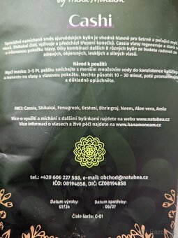 CASHI - Ajurvedské byliny, no poo šampon 1kg - 2