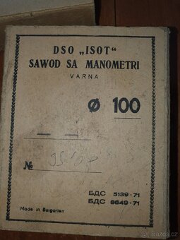 Manometr / sběratelský / měřák / retro - 2