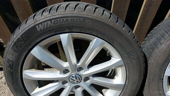 Originální alu kola VW 5x112 R17 se zimními pneumatikami - 2