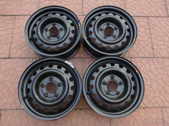 Plechové disky orig Kia Hyundai 5x114,3 6Jx15 ET46 - poklice - 2