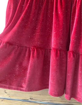 Vánoční šatičky třpytivé vel. 134 - 2