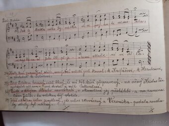 Písně chrámové - ručně psaný zpěvník, 1905 - 2