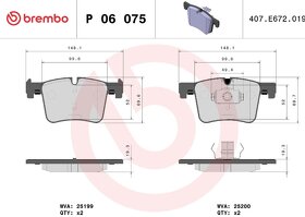 Přední destičky BREMBO P 06075 BMW - 2