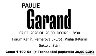 Koncert Paulie Garand Karlín - 2