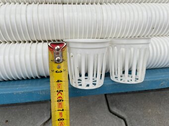 Hydroponické/pěstební košíčky bílé 5x5 cm použité - 2