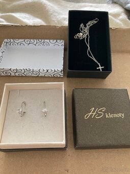 Šperky z HS klenoty náušnice z bílého zlata - 2