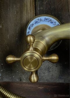 Baterie mosazná nová k vaně - 2