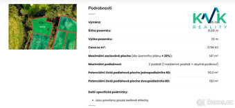 Pozemek o výměře 735 m², určený pro výstavbu rodinného domu, - 2