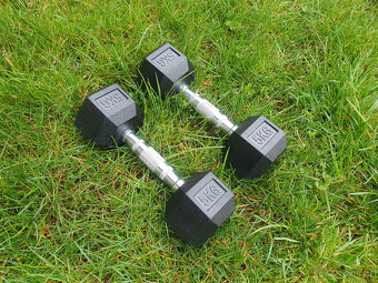 jednoruční činky sada 100kg HEXA - 2