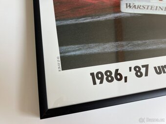 ORIGINÁL BMW plakát v rámu A1 BMW E30 M3 Vítěz 24h SPA - 2