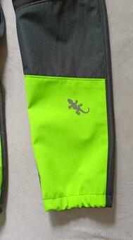 nové LETNÍ neon SOFTSHELLOVÉ KALHOTY, 116 cm, 5-6 let - 2