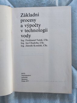 Základní procesy a výpočty v technologii vody Tuček Chudoba - 2