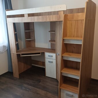 Patrová postel s psacím stolem a skrini - 2