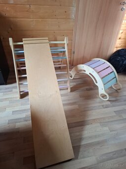 Houpačka Elis design + piklerové trojúhelník + prkno - 2