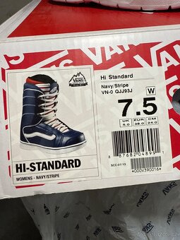 Snowboardové boty Vans, navy/strape vel 38 - 2