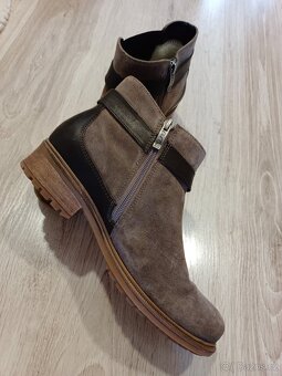 Dámské zimní kožené boty Ara, nenošené - 2