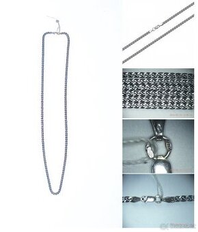 Stříbrný řetízek Nonna 60cm 8.61g ryzosti 925 Dopr.ZDARMA - 2
