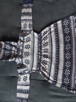 Zimni šaty Next vel. 98 s vlockou - 2