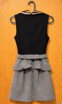 Burberry šaty – černá/sivá, 156 / XS/S - 2