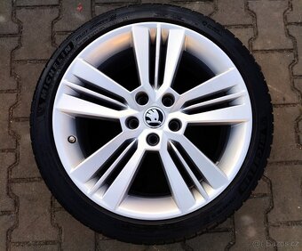Alu kola originál Škoda Octavia II, III, RS 5x112 R18 - 2