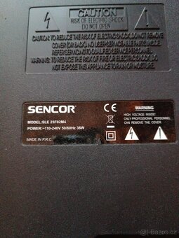 TV SENCOR 23" 58cm +DVB-T2 BOX plně funkční - 2