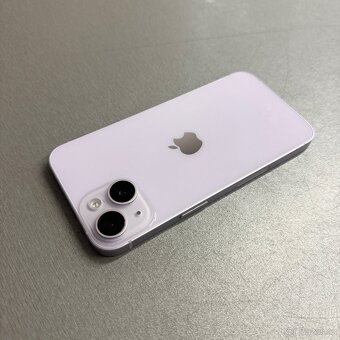 iPhone 14 128GB purple, jako nový, 12 měsíců záruka - 2