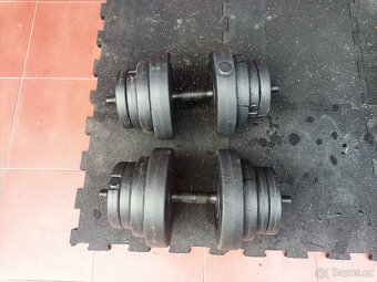 jednoruční činkový set 40 kg - 2