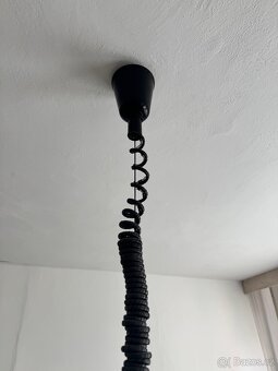 Závěsná retro lampa Meblo – bílá UFO, Space Age (70. léta) - 2