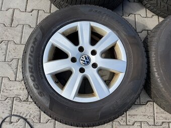 4x al kola 5x130 17 + pneu zimní 235/65 R17 - 2