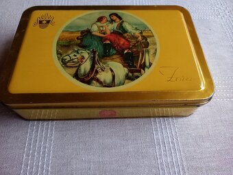 Stará plechová krabička od čokolády - 2