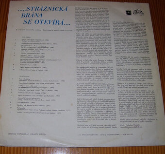 LP deska Strážnická brána se otevírá z r.1975/116/ - 2