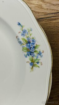 POPTÁVÁM – starožitné talíře / servis s motivem pomněnek - 2