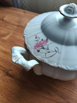 Starožitná porcelánová mísa Moritz Zdekauer - 2