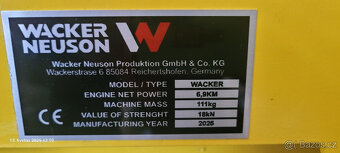 Vibrační deska WACKER NEUSON B7B 78GH6 - 2