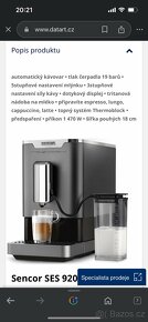 Automatický kávovar Sencor - 2