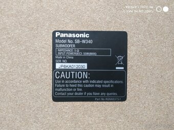 Panasonic SB-W340 + satelity - 2