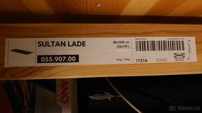 Rostoucí dětská postel Ikea SULTAN LADE 80x140/200 - 2