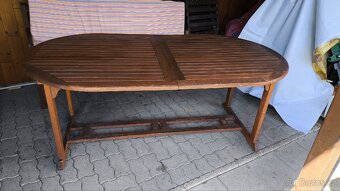 Teakový rozkládací stůl - 2