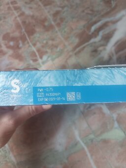 1-denní kontaktní čočky dioptrie - 0.75 - 2