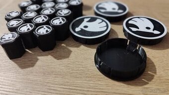 Kryty středu kola a víčka šroubů - 2