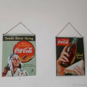 2ks retro plechové reklamni cedule coca cola - 2